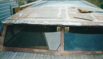 repaired cabin roof